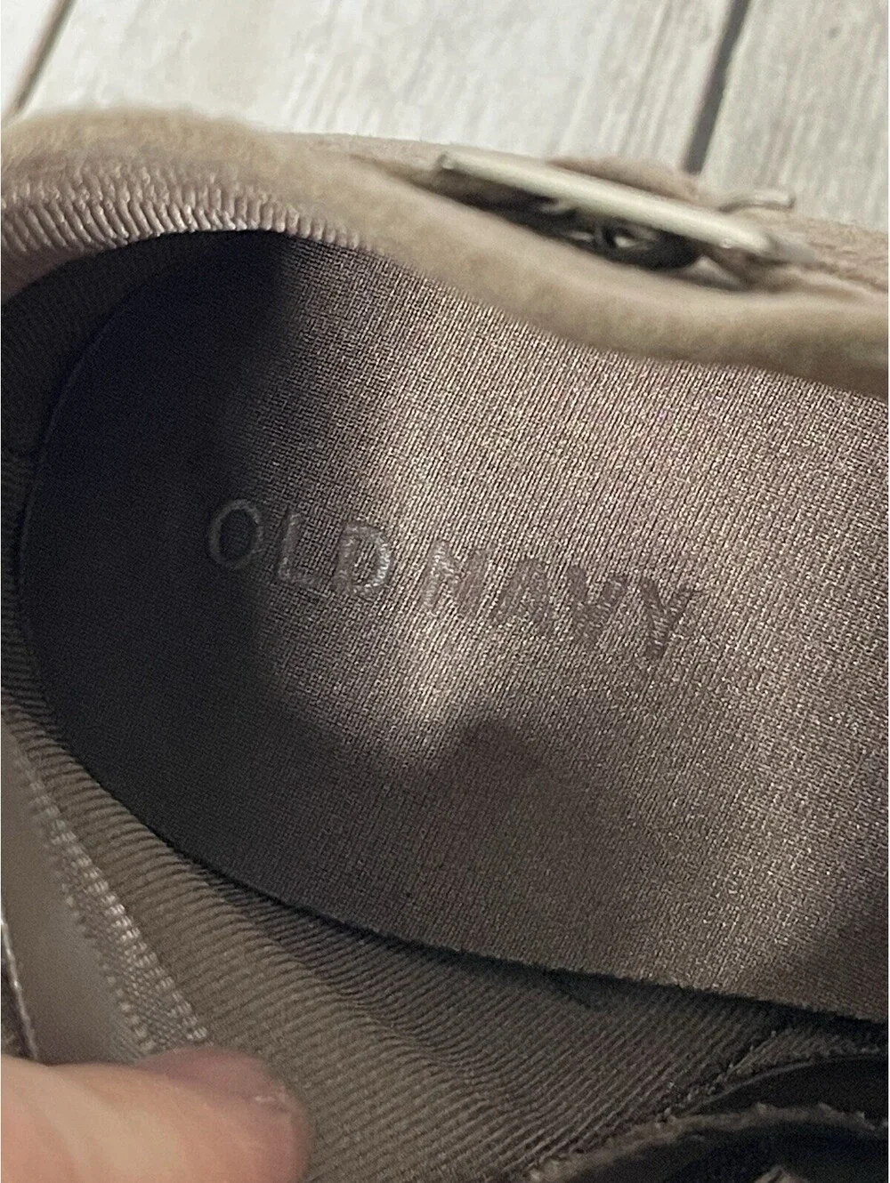 Old Navy Taupe Ankle Strap Booties Size 9
